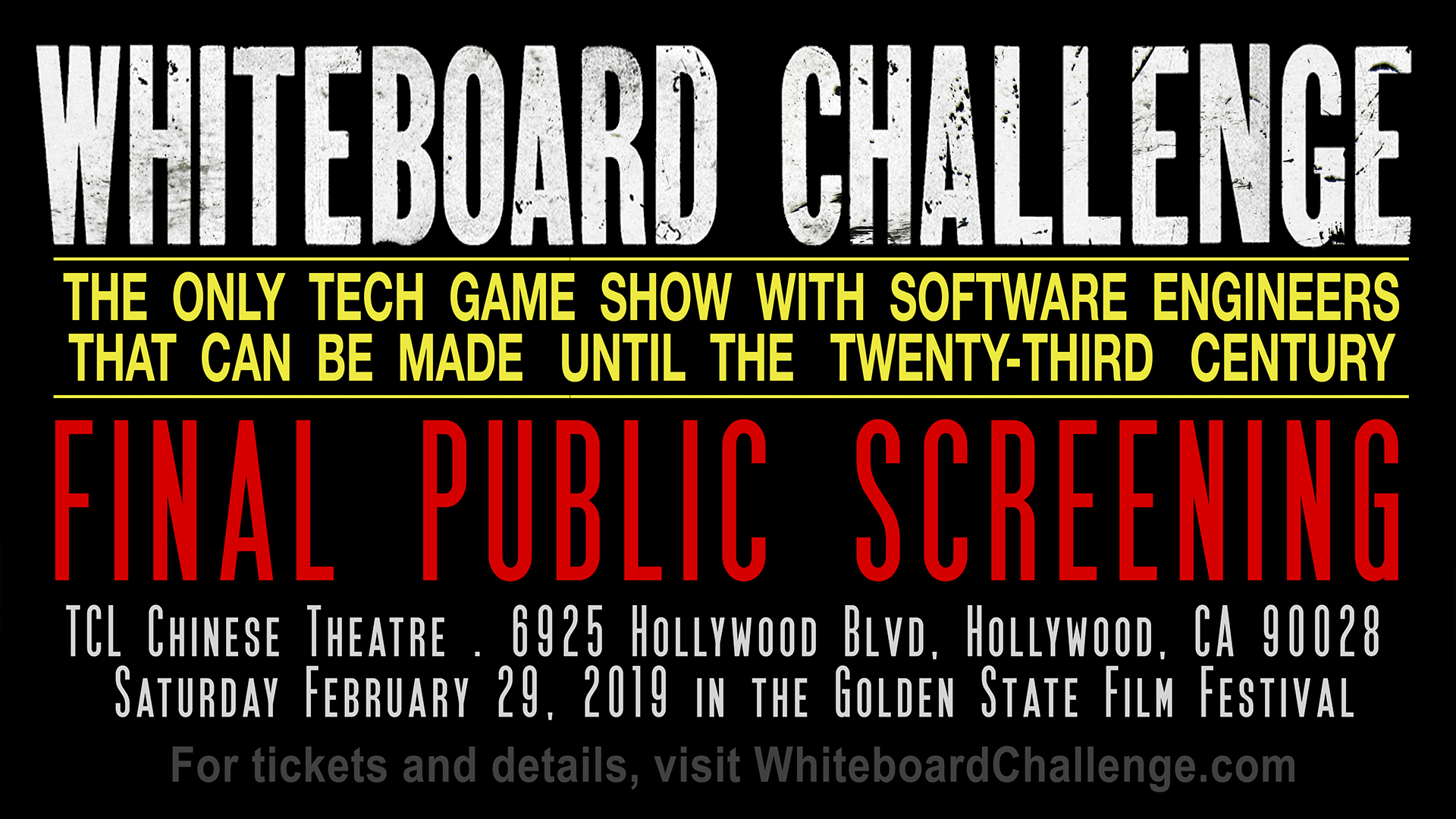 Final Public Screening of "Whiteboard Challenge®"